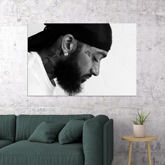 Nipsey Hussle Album Cover Art Rap Hip-hop Music Poster Wall Print - xonomax