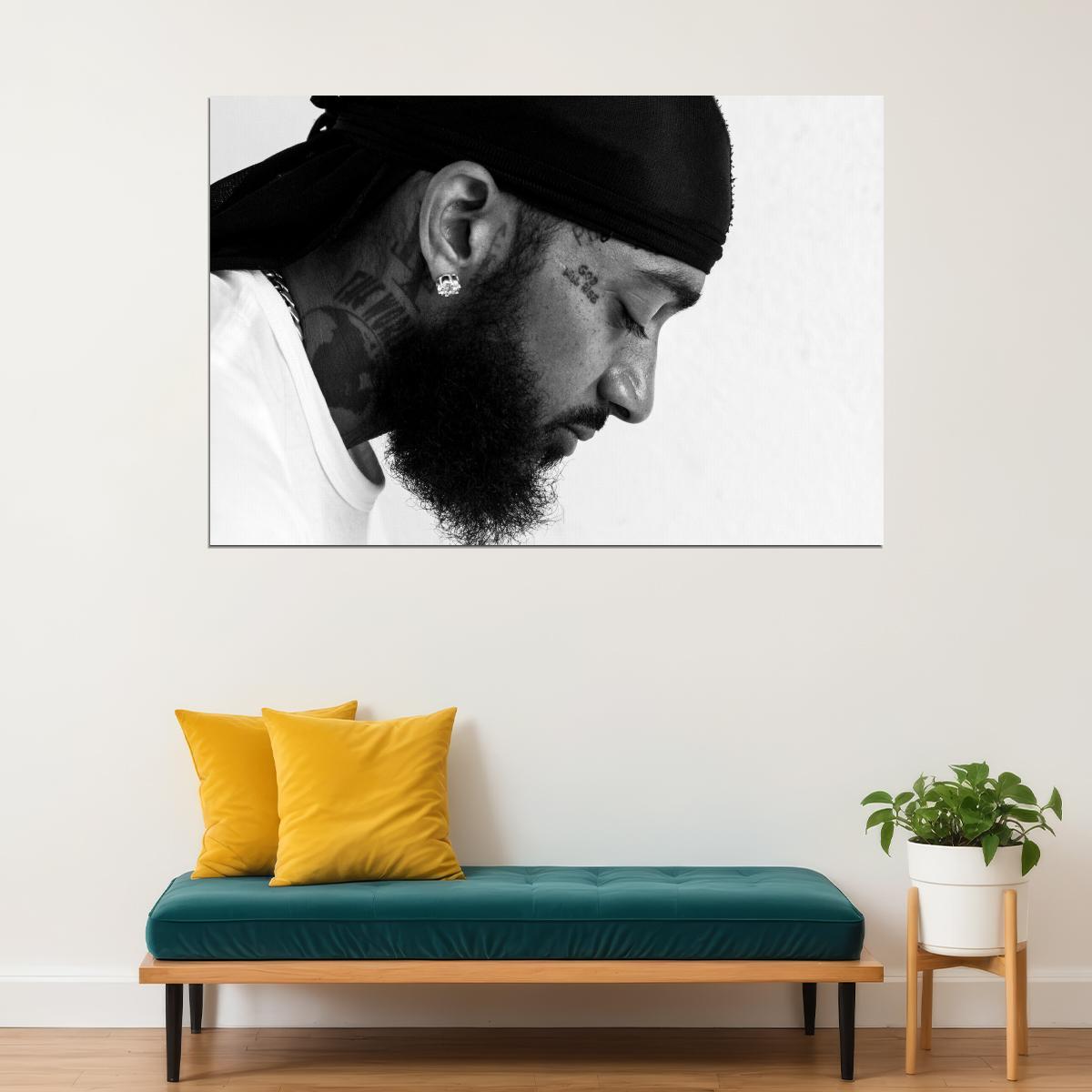 Nipsey Hussle Album Cover Art Rap Hip-hop Music Poster Wall Print - xonomax