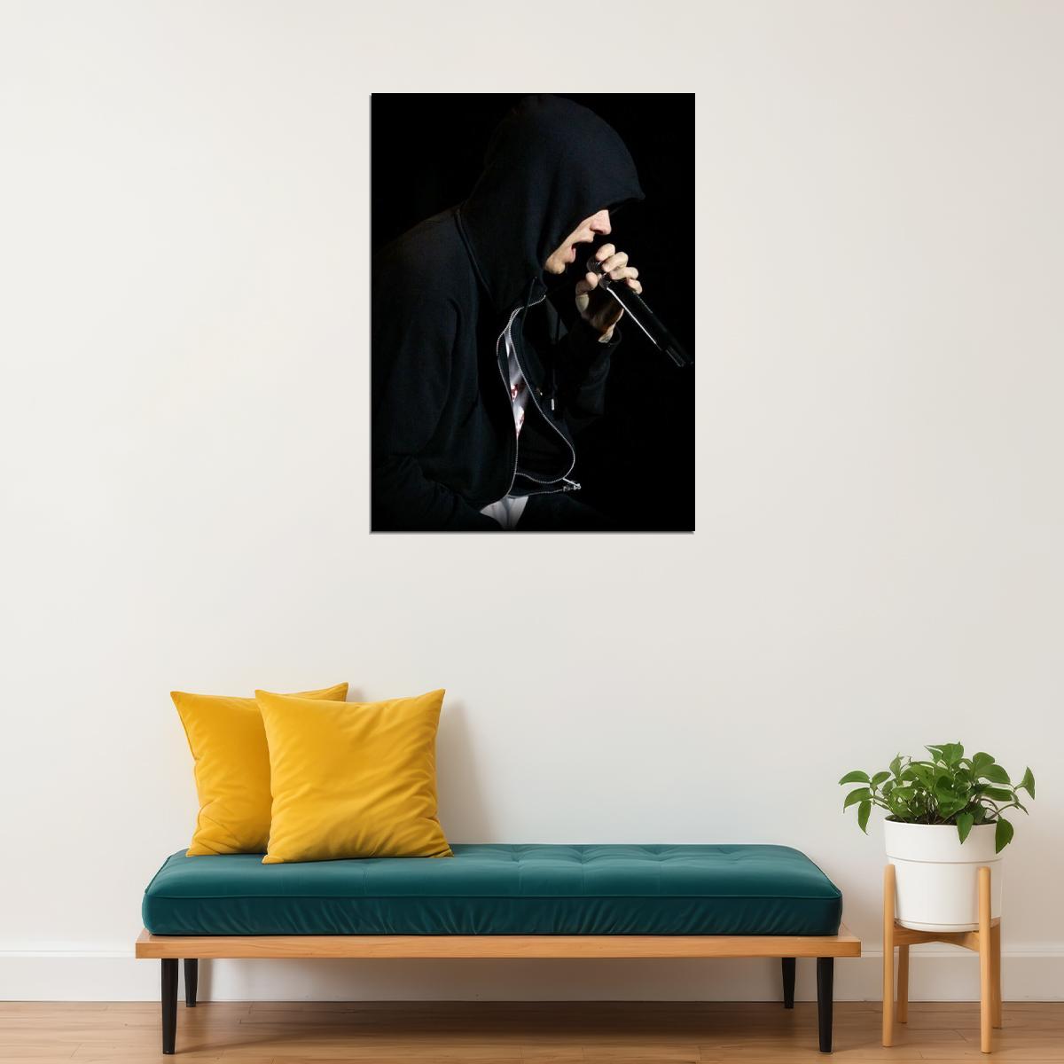 Eminem Poster Hip-hop Music Wall Art Rap Artist Print - xonomax