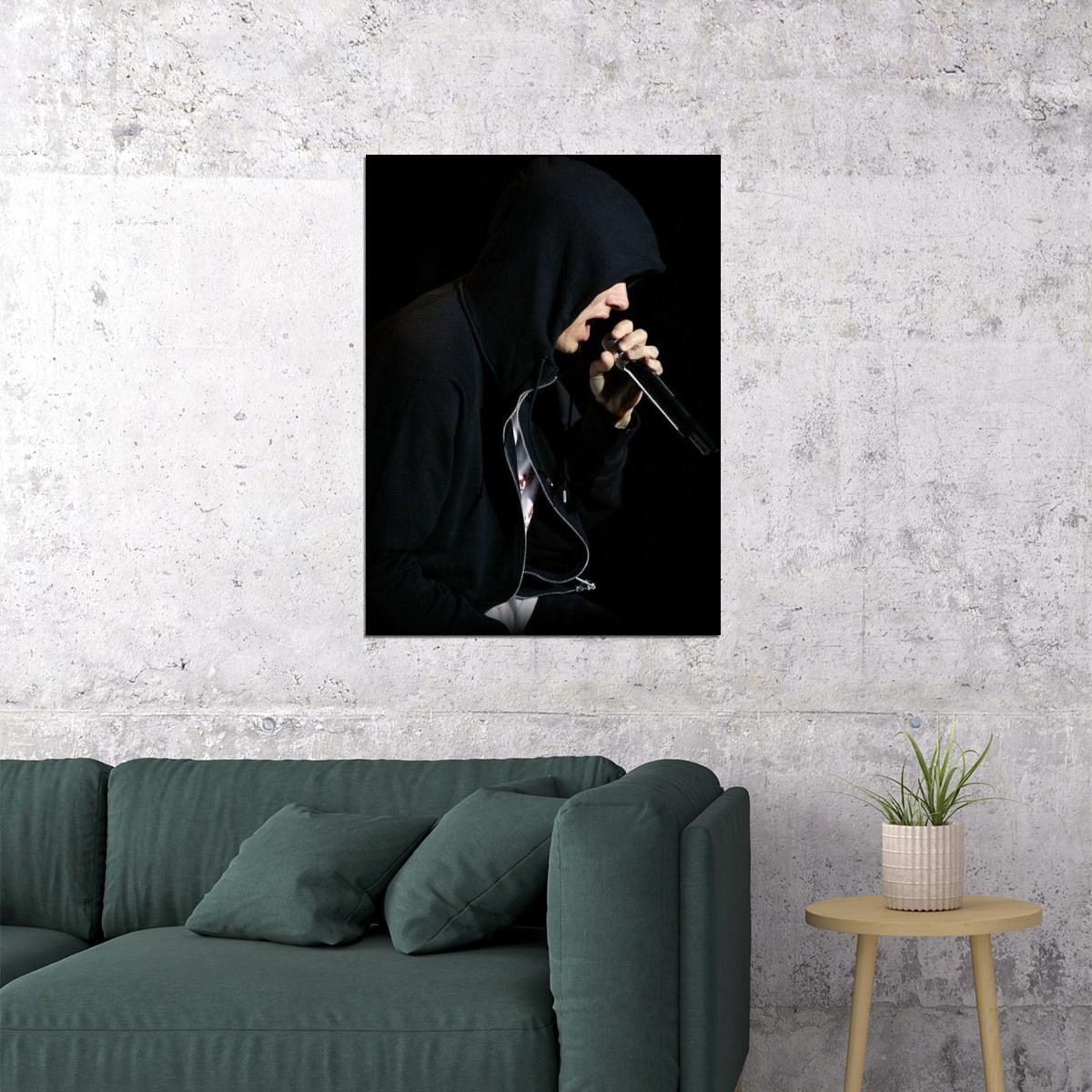 Eminem Poster Hip-hop Music Wall Art Rap Artist Print - xonomax