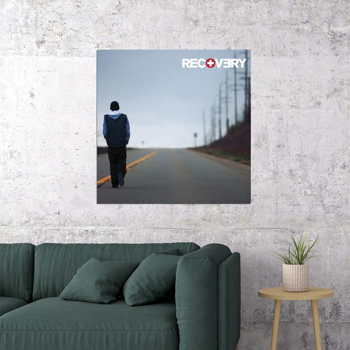 Eminem Recovery Album Cover Art Hip-hop Music Poster Rap Artist Print - xonomax