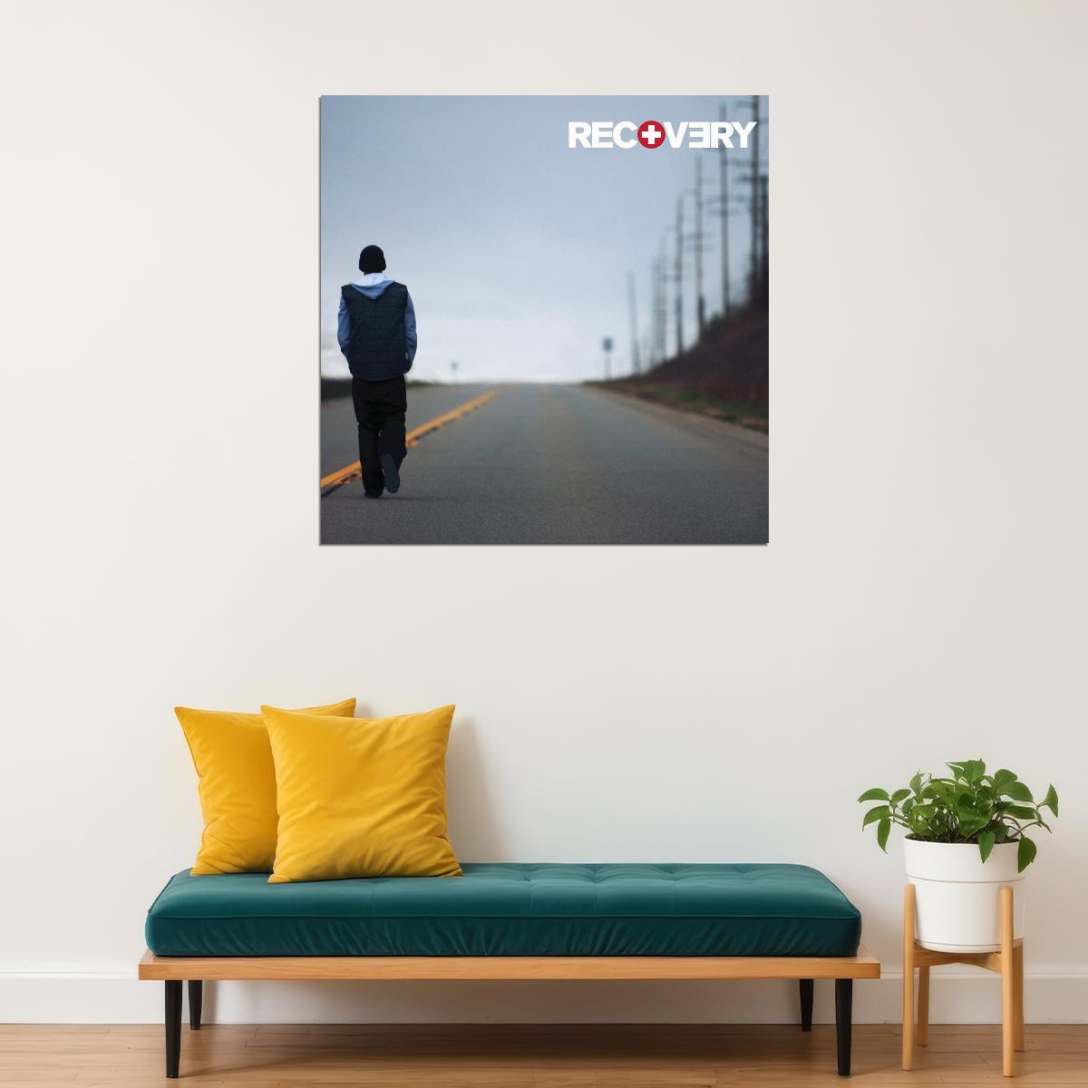 Eminem Recovery Album Cover Art Hip-hop Music Poster Rap Artist Print - xonomax