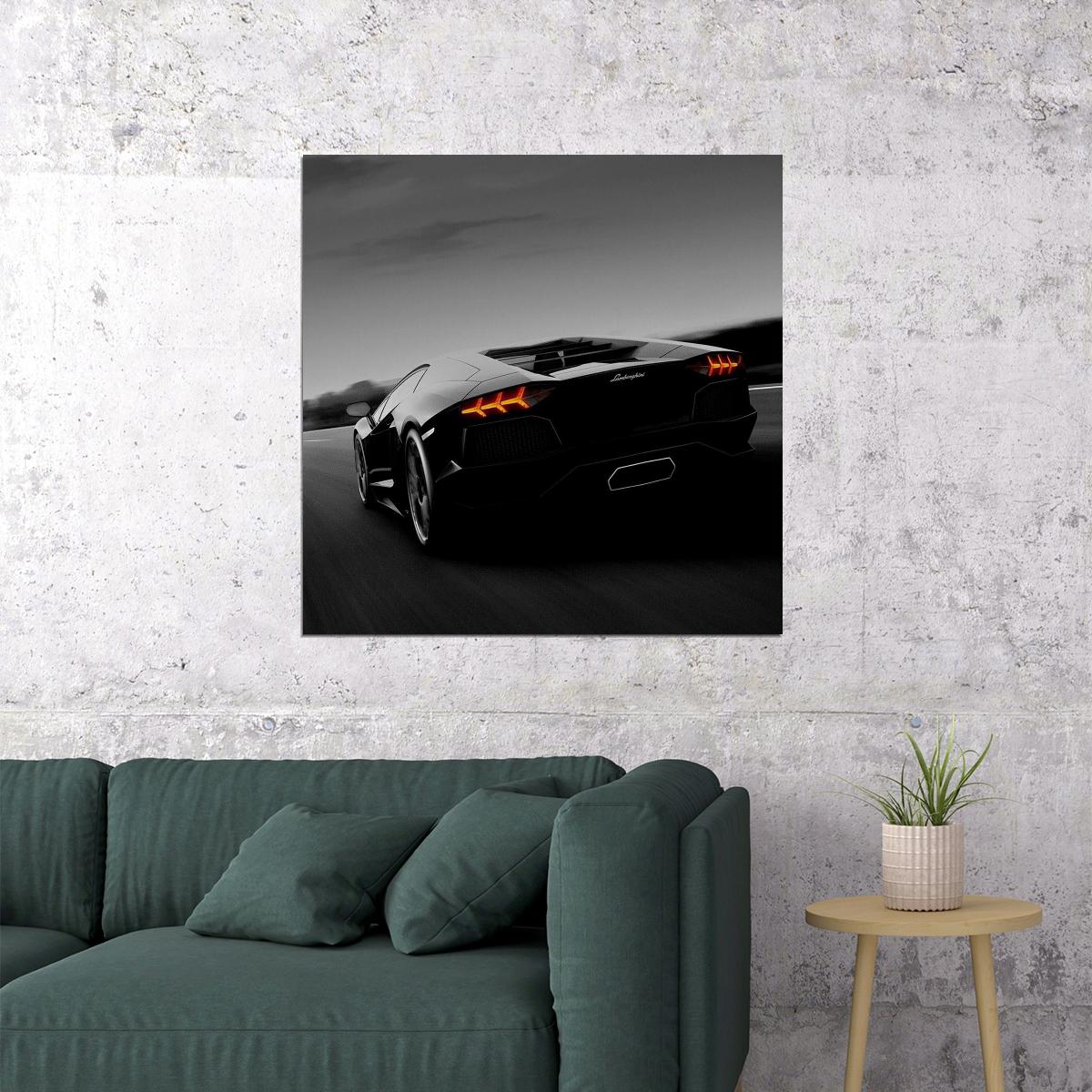 Lamborghini Car Poster Sports Supercar Wall Art - xonomax