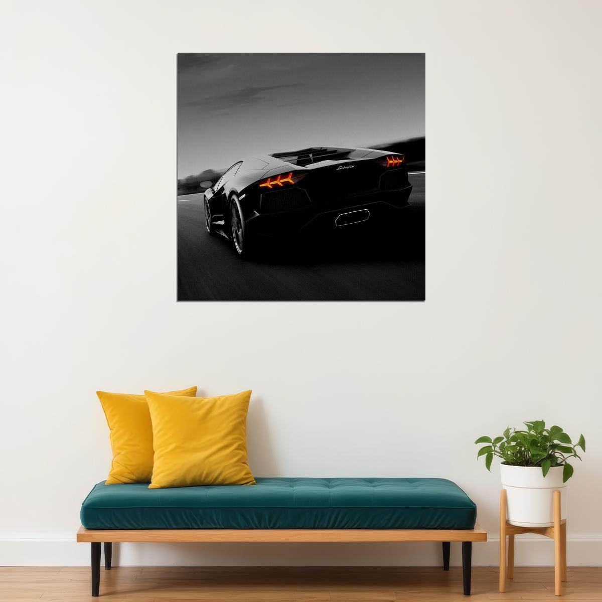 Lamborghini Car Poster Sports Supercar Wall Art - xonomax