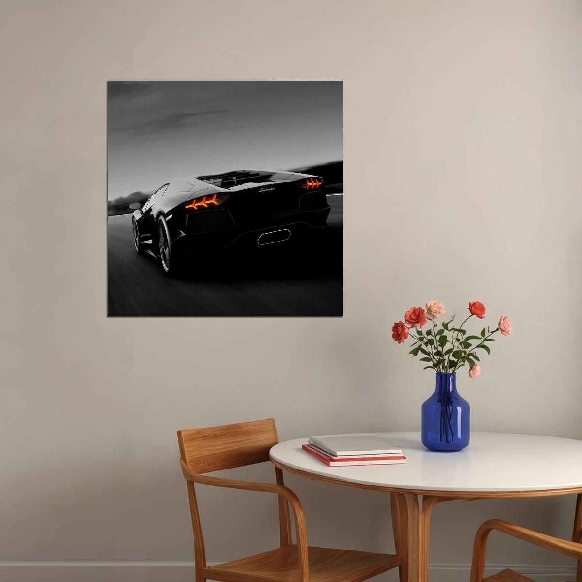 Lamborghini Car Poster Sports Supercar Wall Art - xonomax