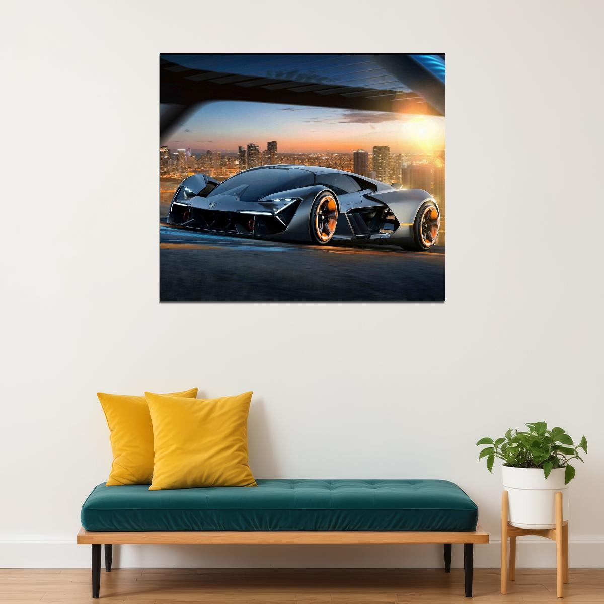 Lamborghini Car Poster Sports Supercar Wall Art