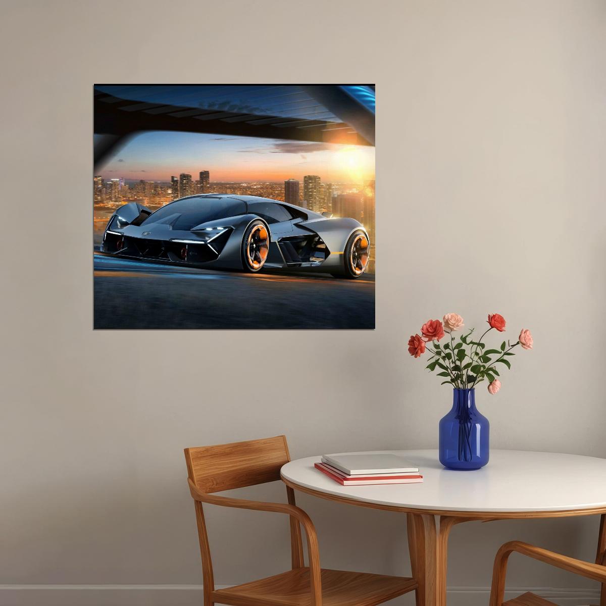Lamborghini Car Poster Sports Supercar Wall Art - xonomax