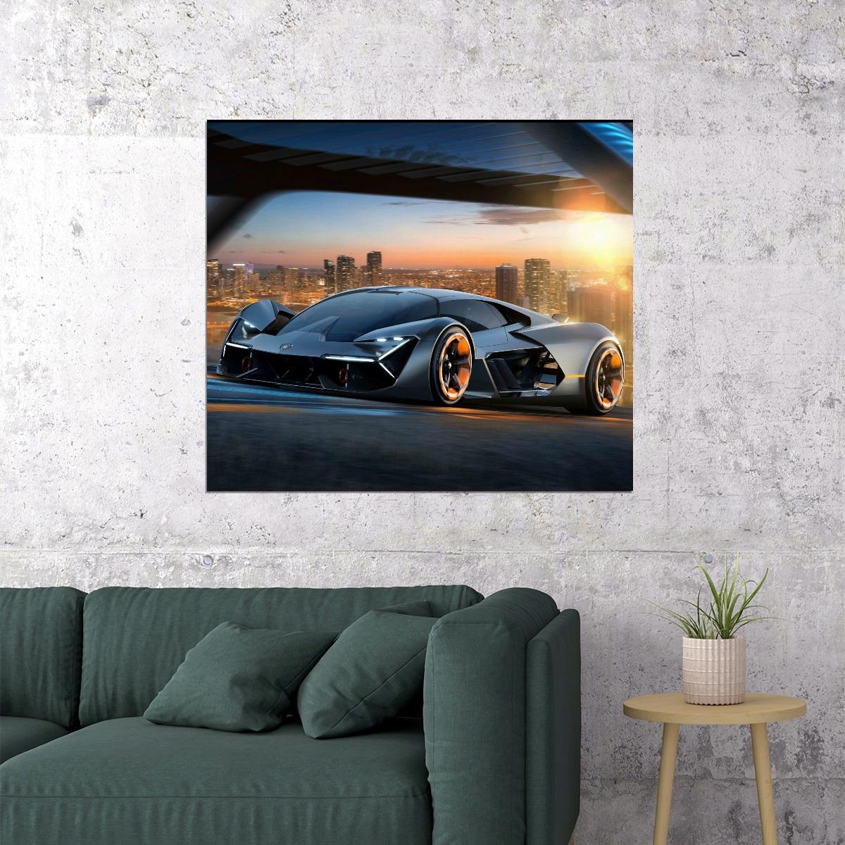 Lamborghini Car Poster Sports Supercar Wall Art