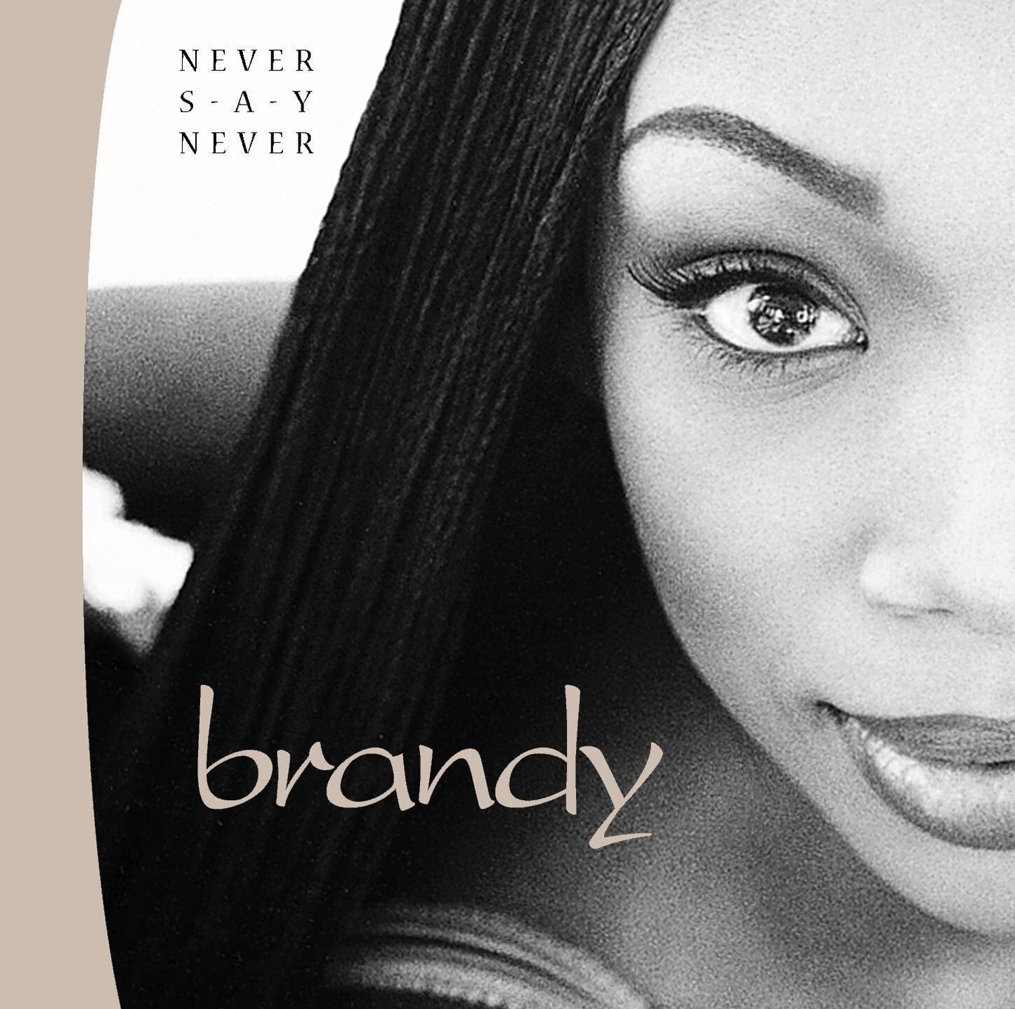 Brandy Never Say Never Album Cover Art R&b Music Poster Singer Music Print