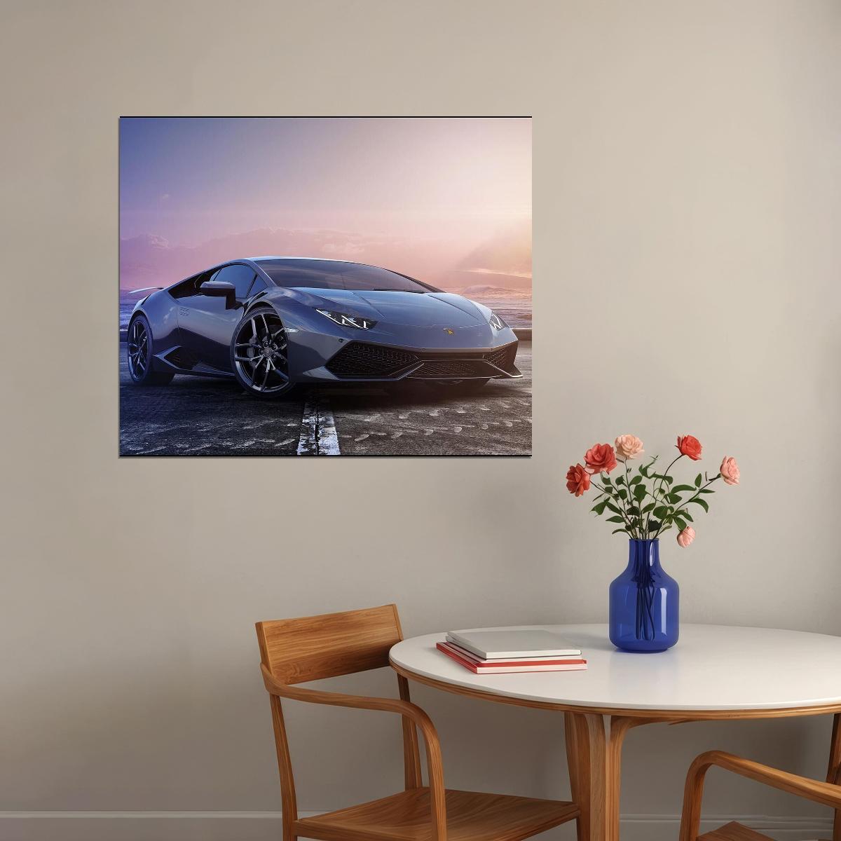 Lamborghini Car Poster Sports Supercar Wall Art