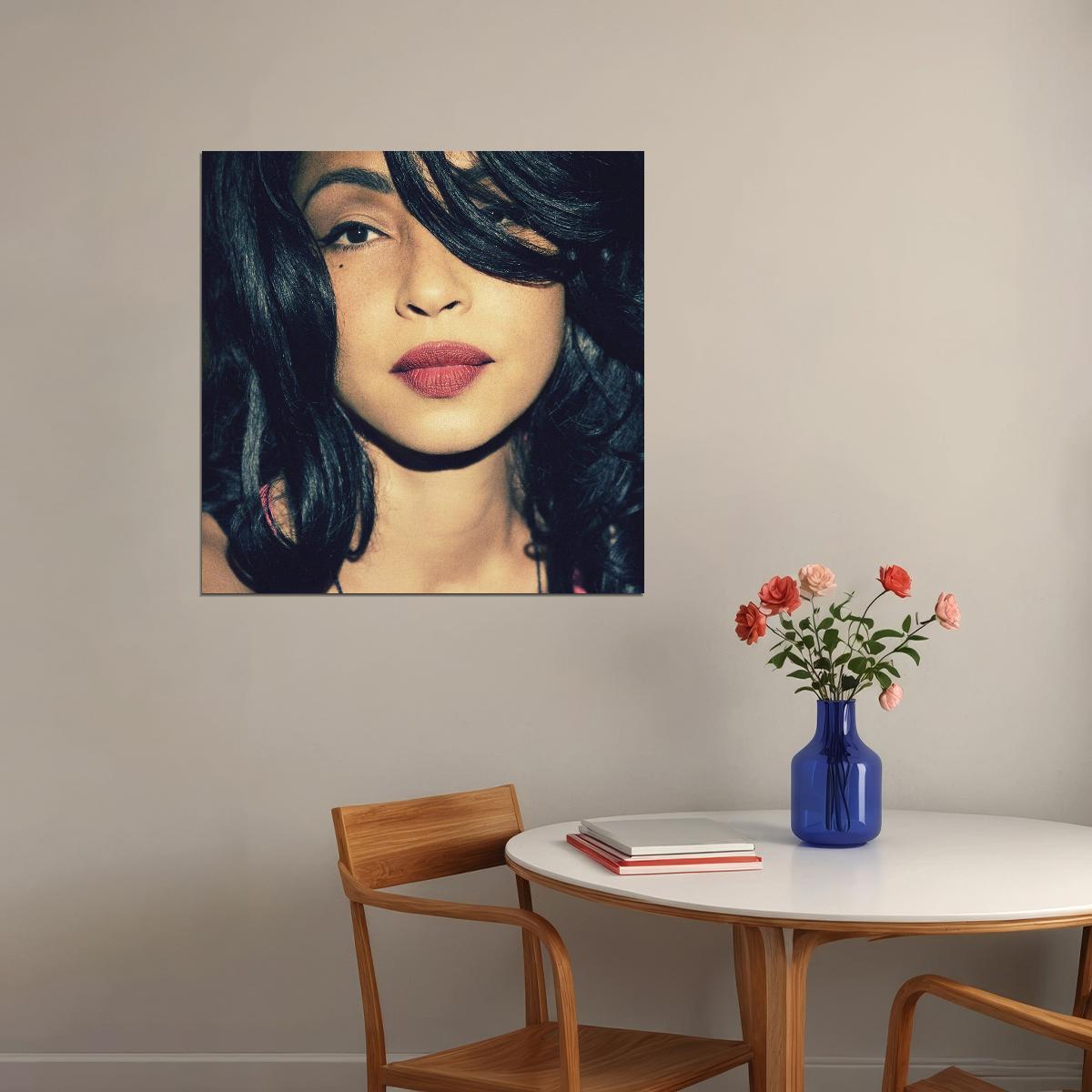 Sade Music Poster Famous Singer 1980s 1990s Wall Print