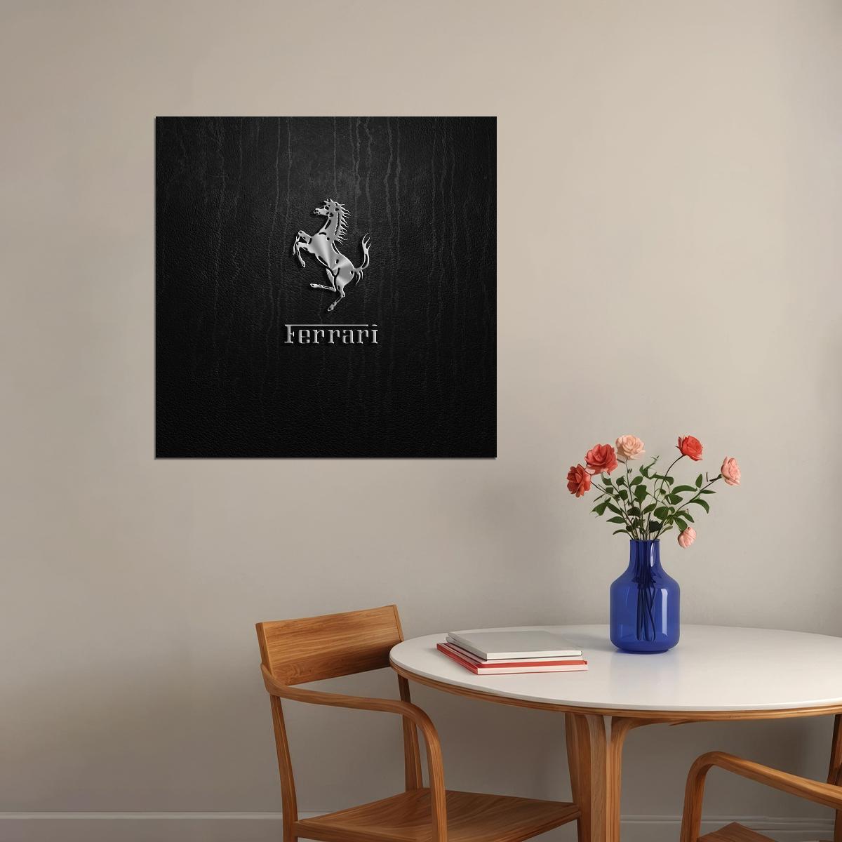 Ferrari Poster Luxury Sports Car Wall Art Italian Automotive Print