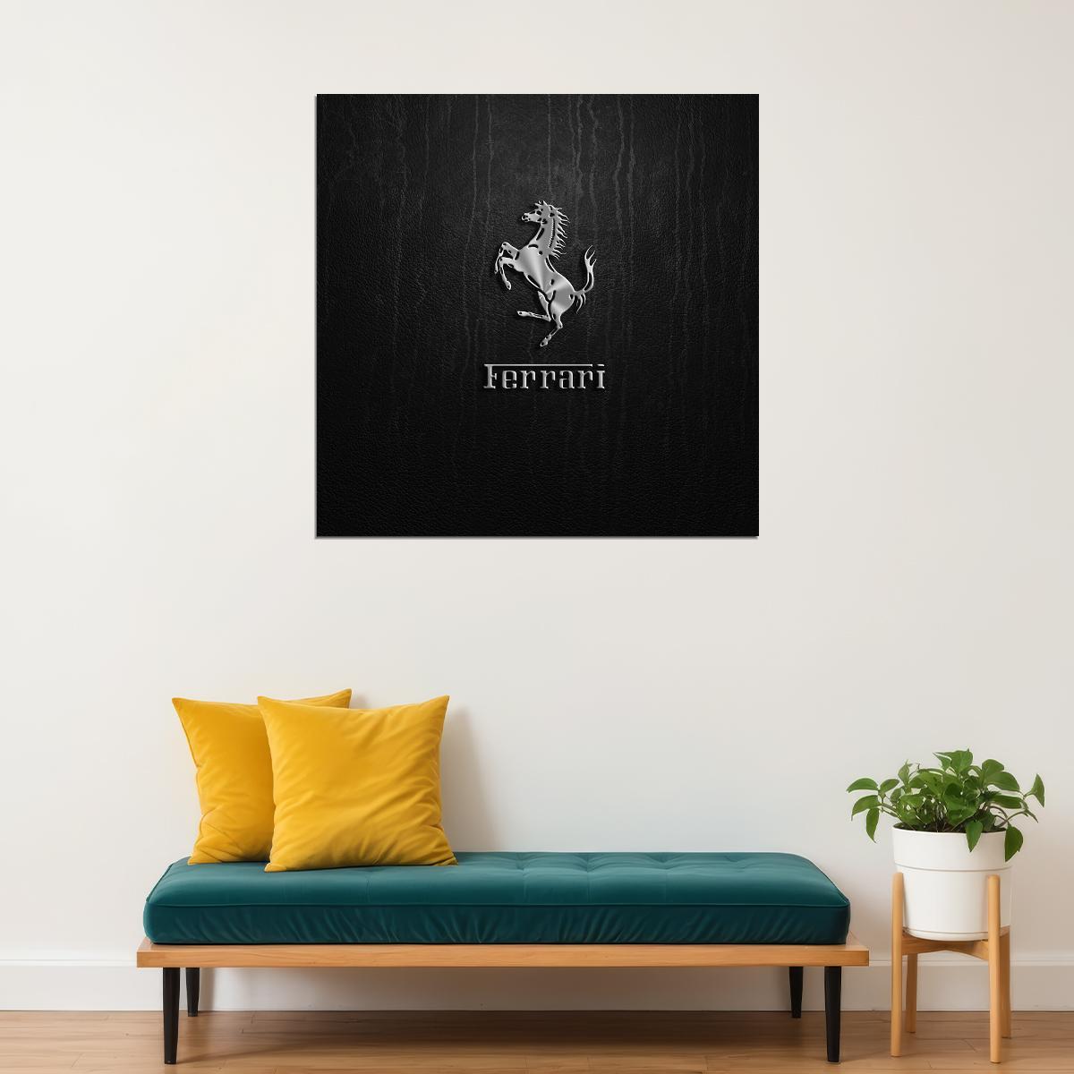 Ferrari Poster Luxury Sports Car Wall Art Italian Automotive Print