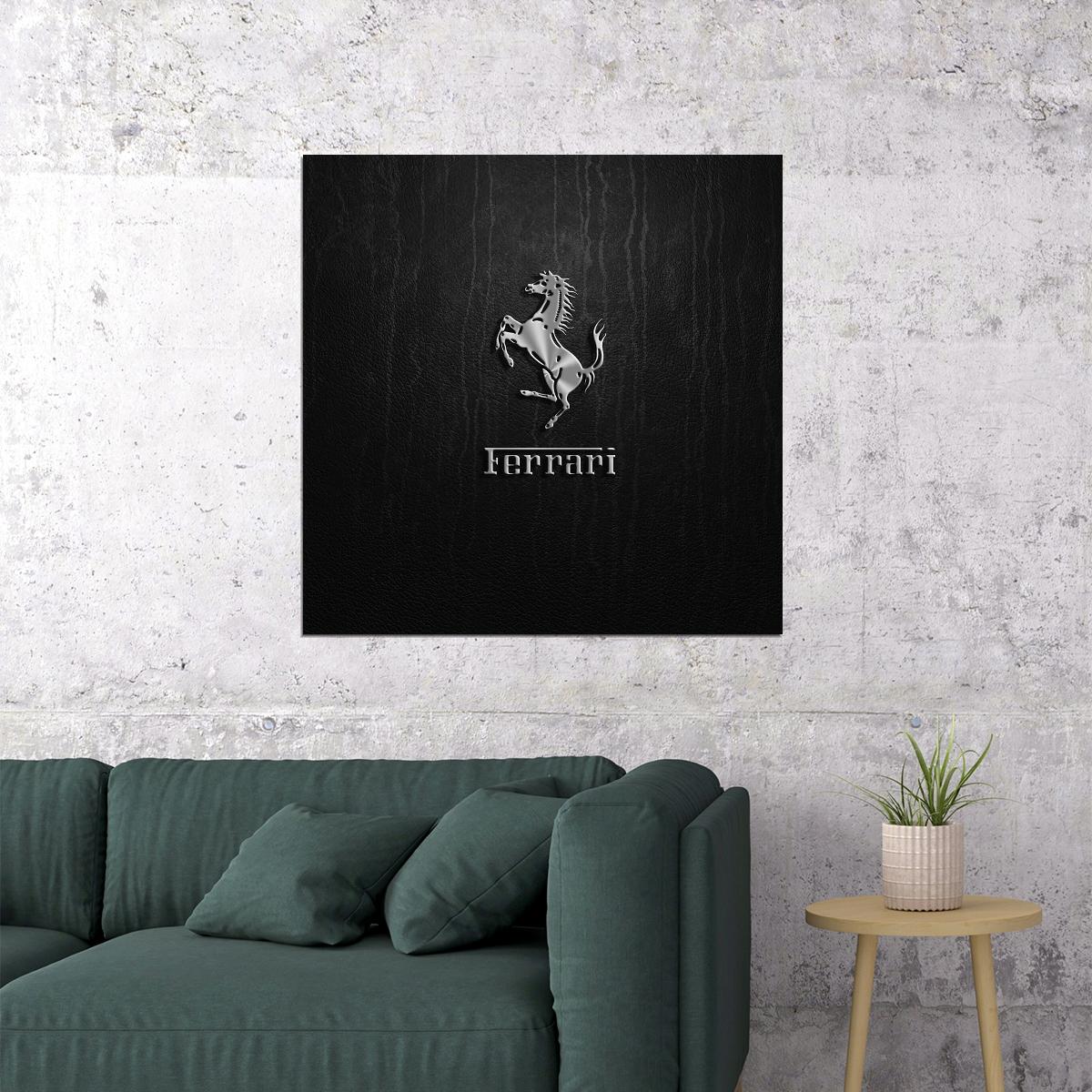 Ferrari Poster Luxury Sports Car Wall Art Italian Automotive Print