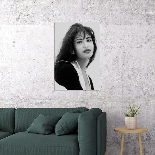 Selena Music Poster Iconic Latin Singer Stunning Artist Wall Print - xonomax