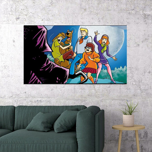 Scooby-doo Poster Classic Tv Cartoon Fun Wall Art Kids Print - xonomax