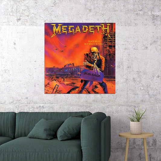 Megadeth Peace Sells Album Cover Art Music Poster Heavy Metal Wall Print - xonomax
