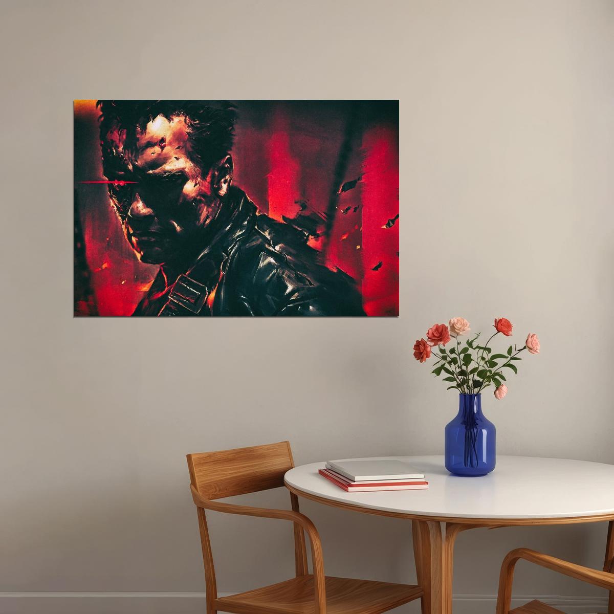 Arnold Schwarzenegger Terminator Movie Poster Sci-fi Film Wall Art Action Icon Print - xonomax