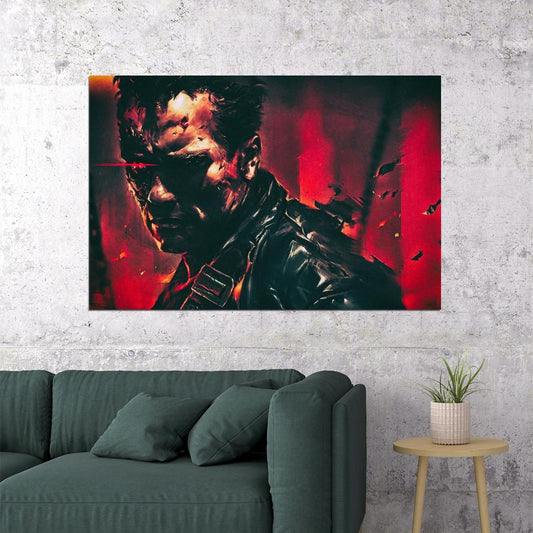 Arnold Schwarzenegger Terminator Movie Poster Sci-fi Film Wall Art Action Icon Print - xonomax
