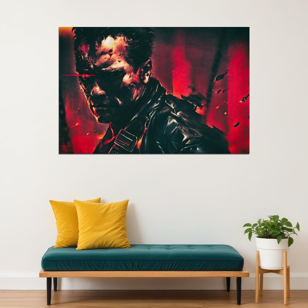 Arnold Schwarzenegger Terminator Movie Poster Sci-fi Film Wall Art Action Icon Print - xonomax