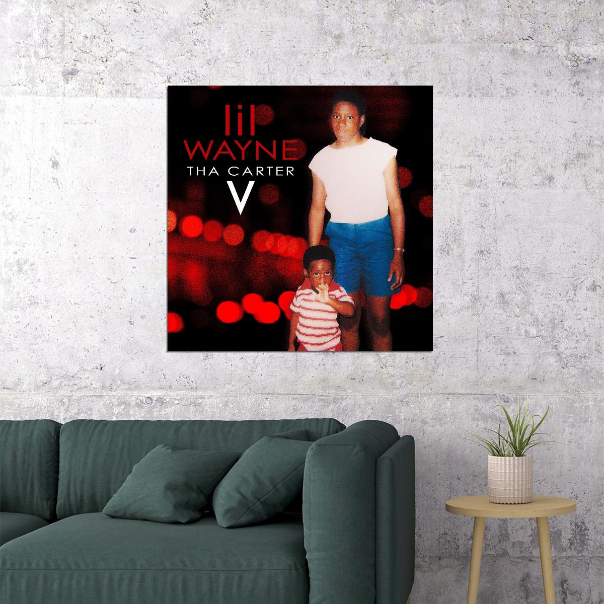 Lil Wayne Tha Carter Album Cover Art Rap Music Poster