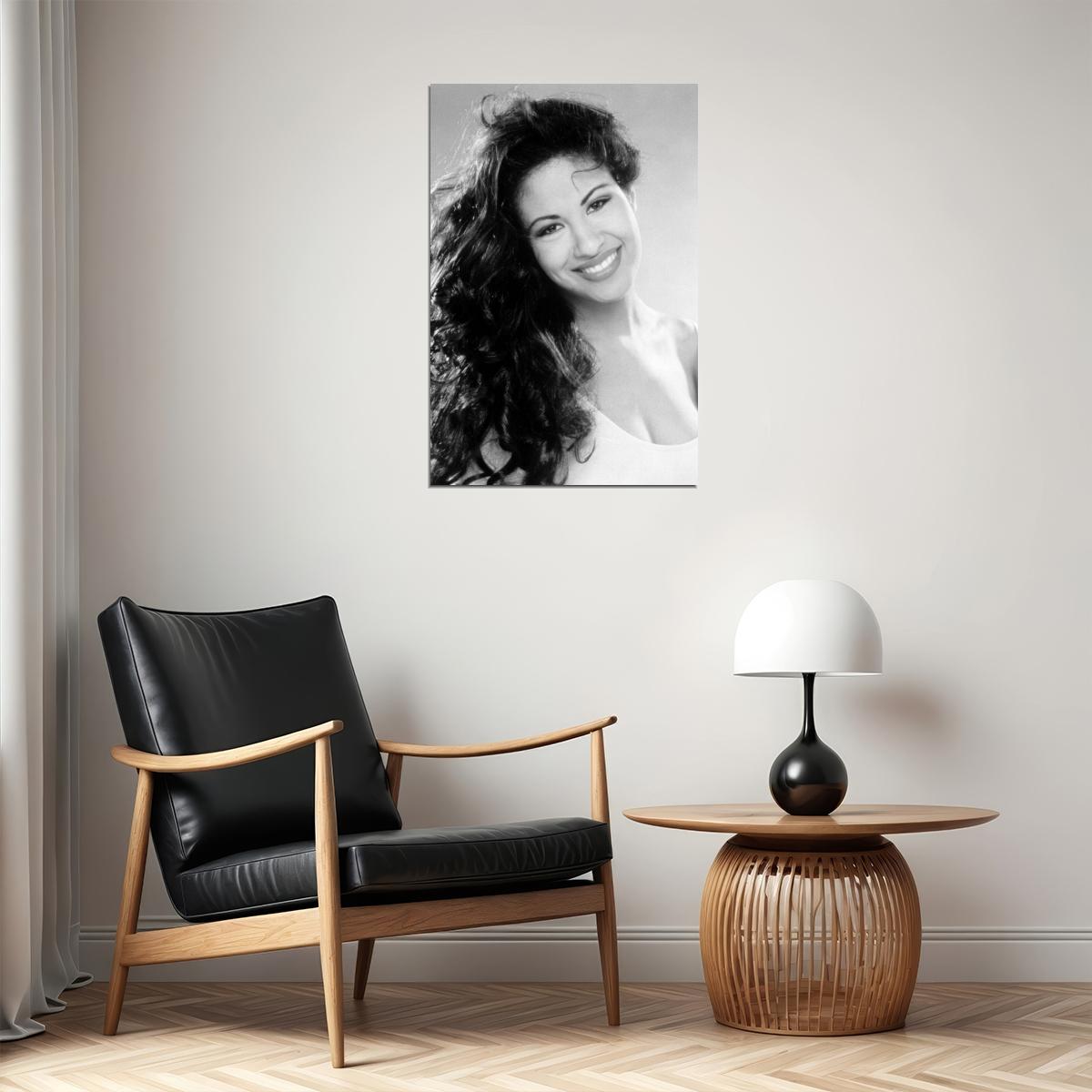 Selena Music Poster Iconic Latin Singer Stunning Artist Wall Print