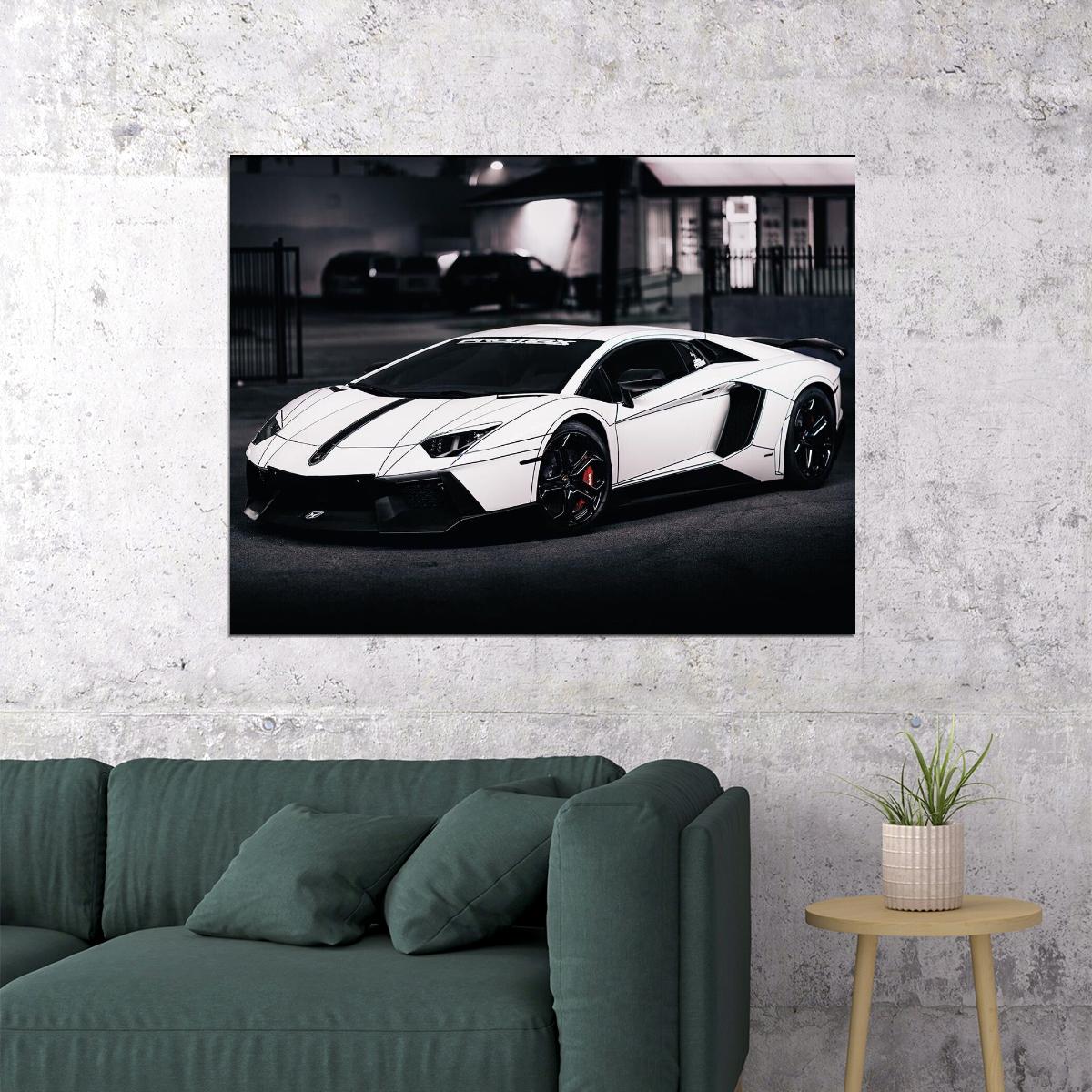 Lamborghini Car Poster Sports Supercar Wall Art