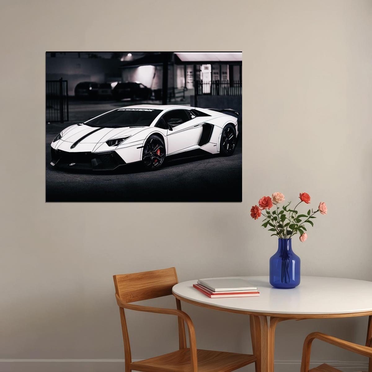 Lamborghini Car Poster Sports Supercar Wall Art