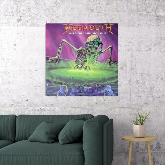 Megadeth No More Mr. Nice Guy Album Cover Art Music Poster Heavy Metal Wall Print - xonomax