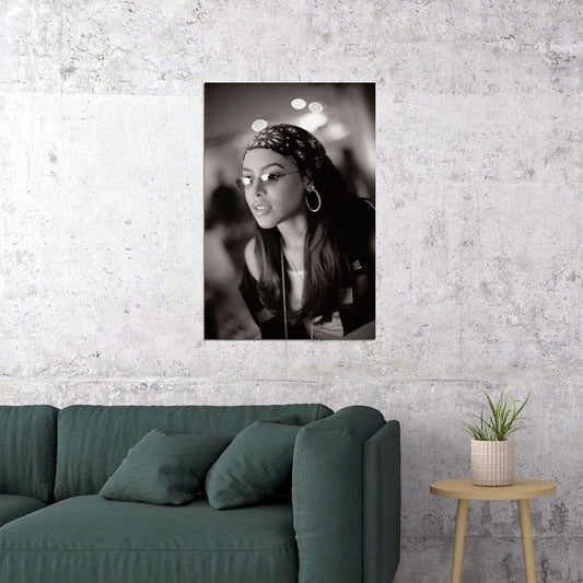 Aaliyah Poster R&b Music Wall Art Singer-songwriter Print - xonomax