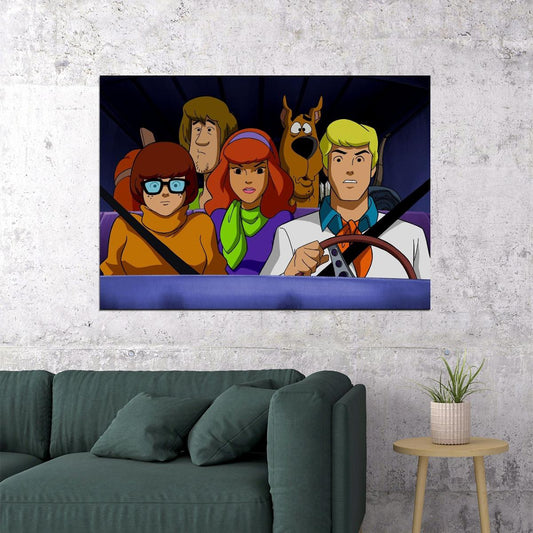 Scooby-doo Poster Classic Tv Cartoon Fun Wall Art Kids Print - xonomax