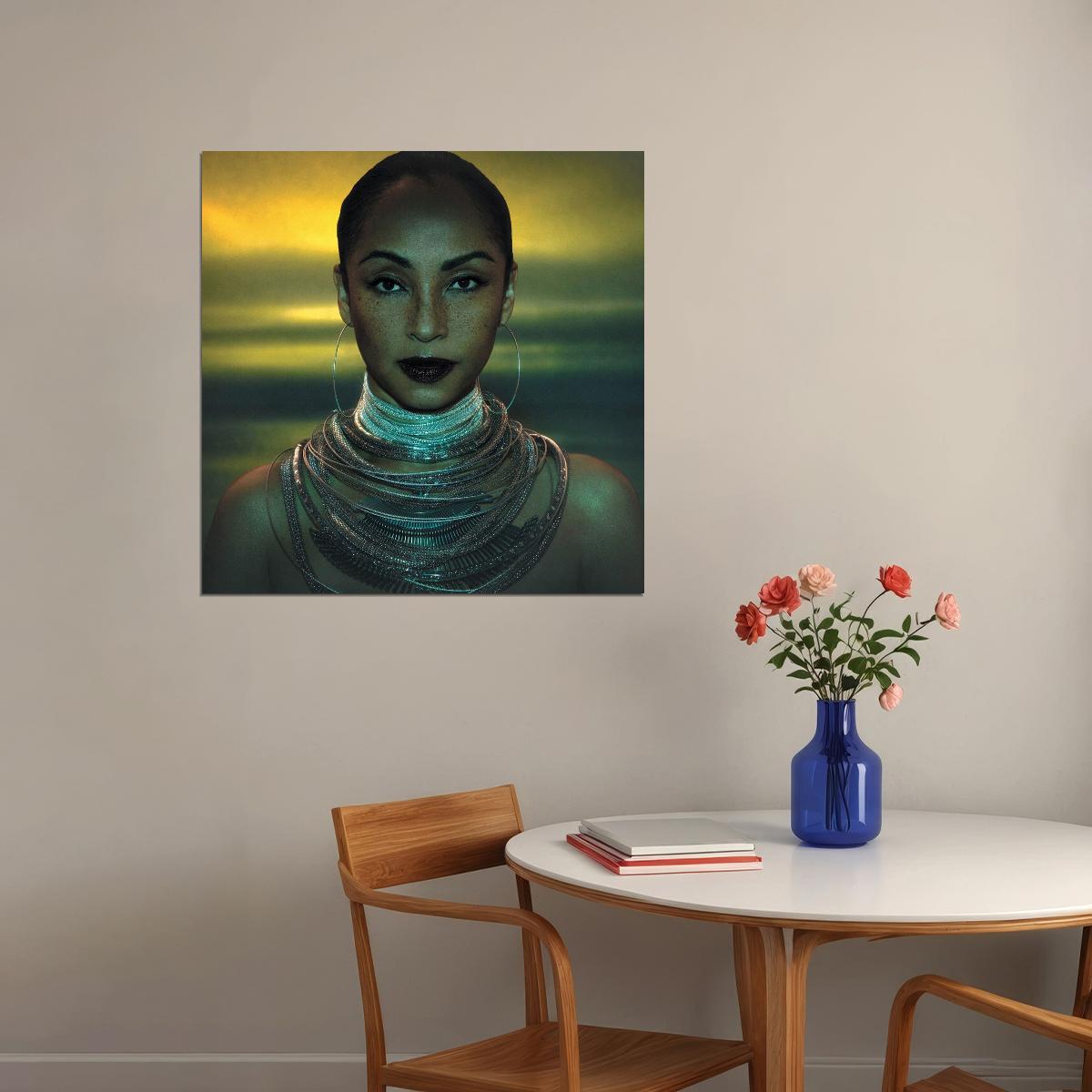 Sade Music Poster Famous Singer 1980s 1990s Wall Print