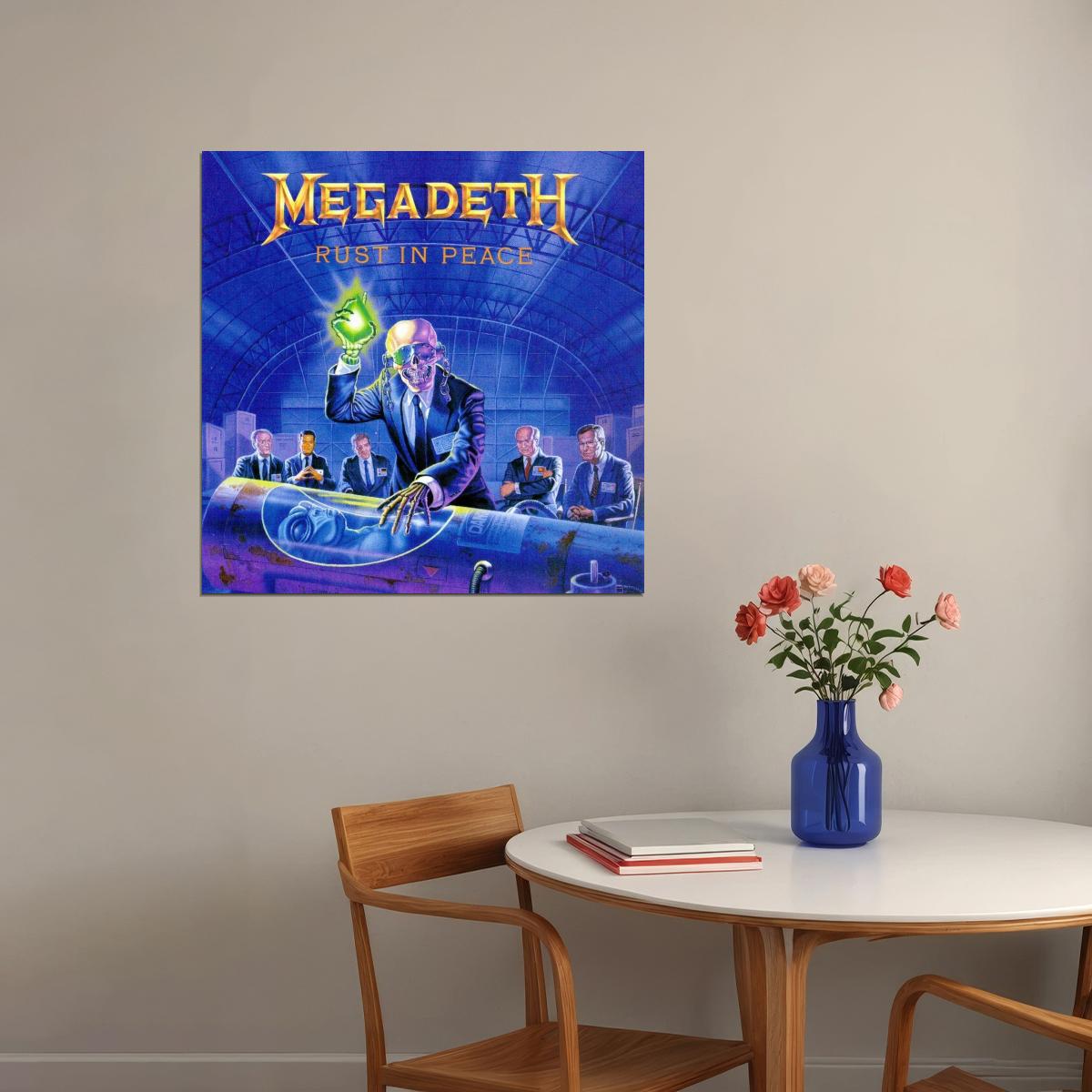 Megadeth Rust In Peace Album Cover Art Music Poster Heavy Metal Wall Print