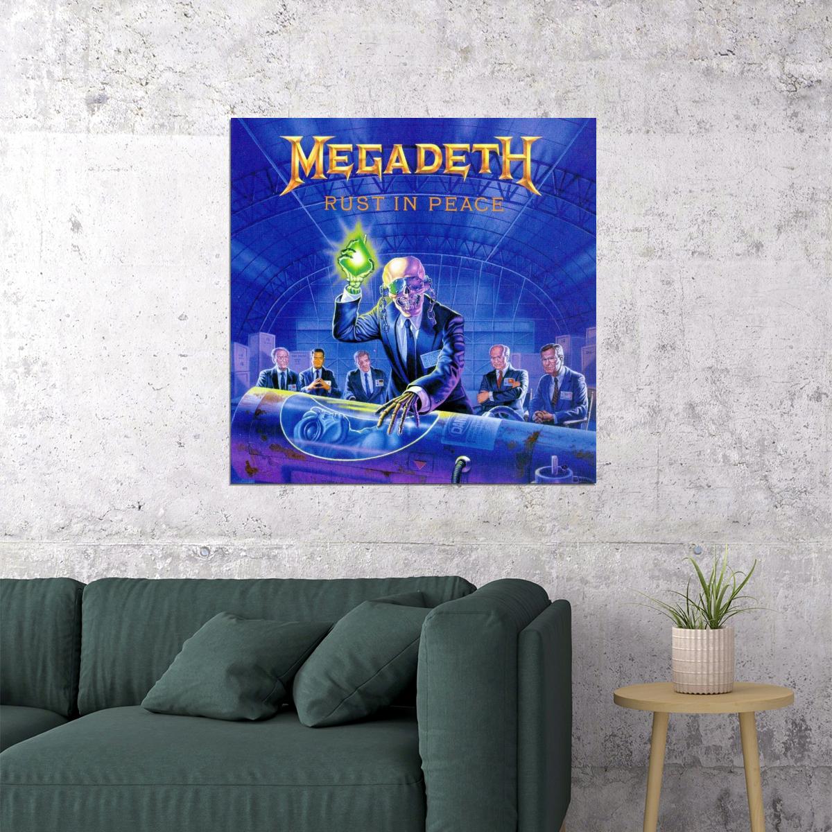 Megadeth Rust In Peace Album Cover Art Music Poster Heavy Metal Wall Print
