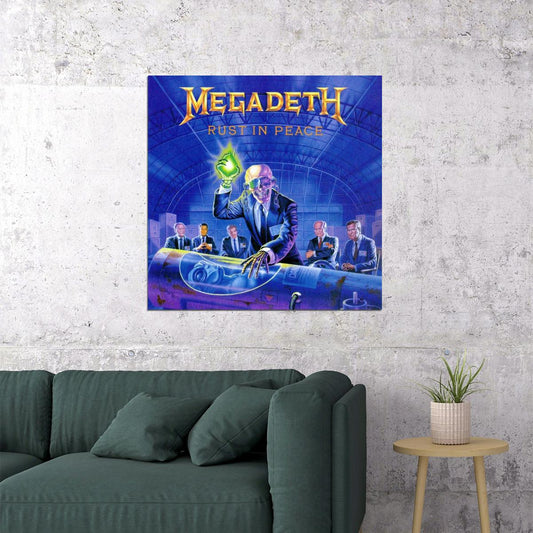 Megadeth Rust In Peace Album Cover Art Music Poster Heavy Metal Wall Print - xonomax