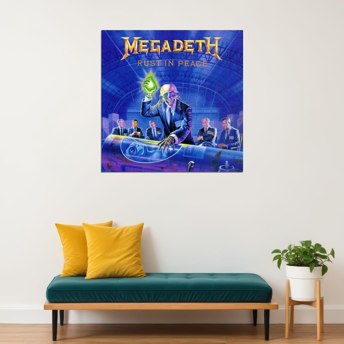 Megadeth Rust In Peace Album Cover Art Music Poster Heavy Metal Wall Print