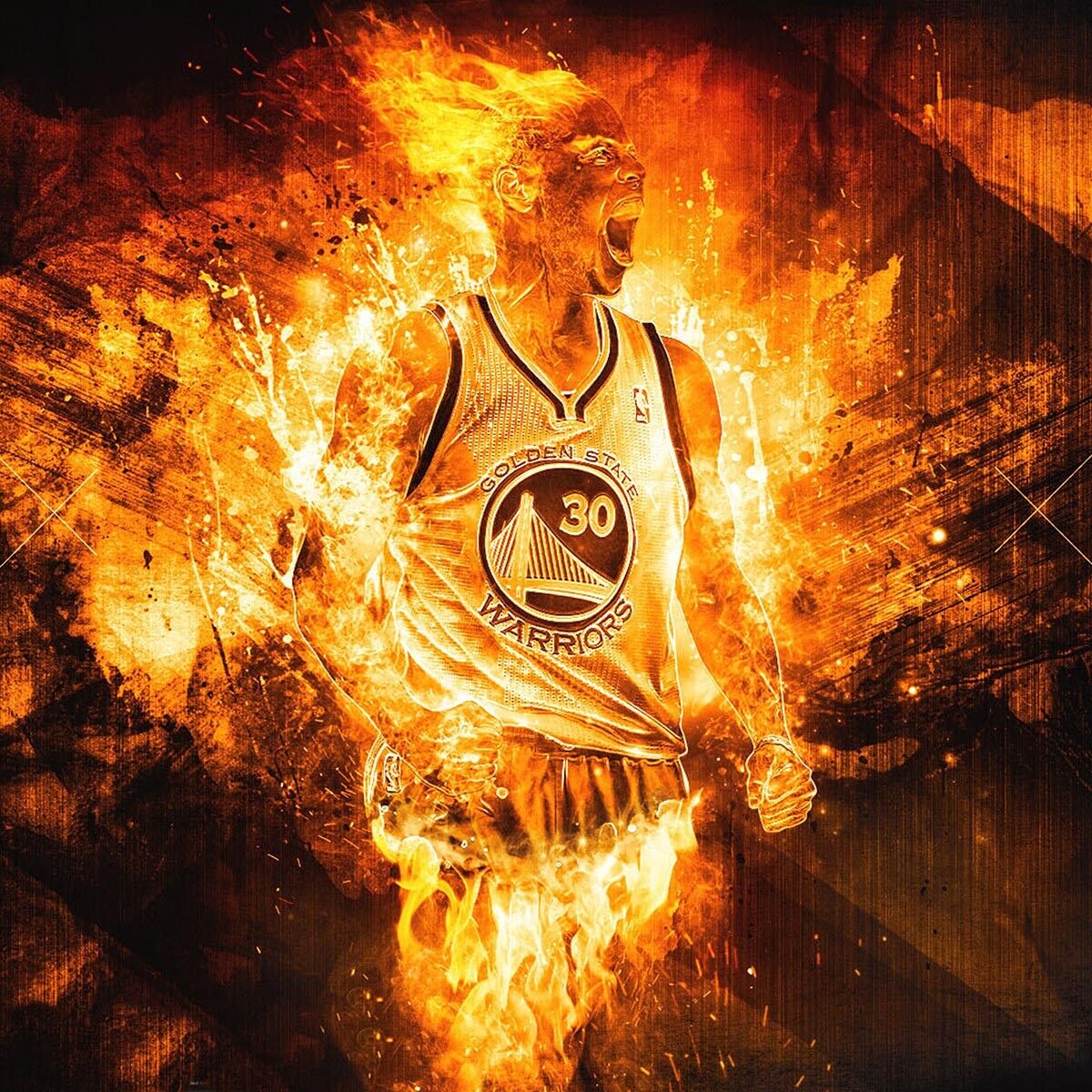 Stephen Curry Nba Basketball Poster Famous Player Motivational Sport Print