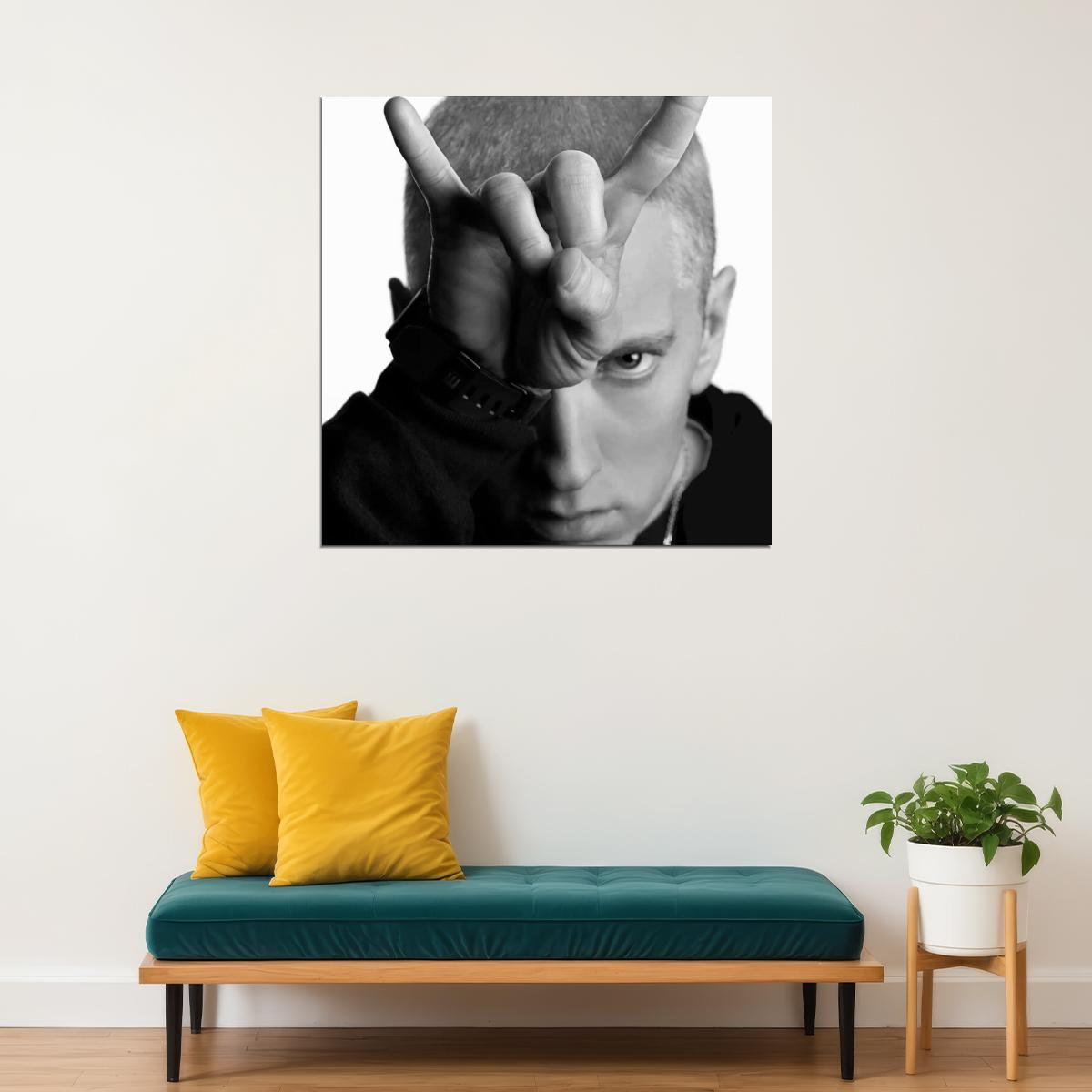 Eminem Poster Hip-hop Music Wall Art Rap Artist Print - xonomax