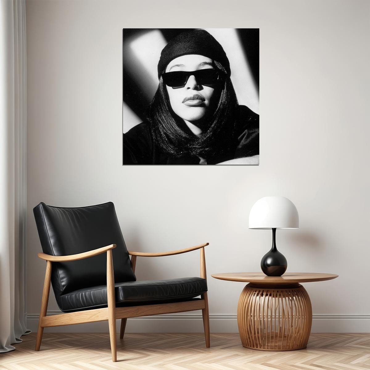 Aaliyah Poster R&b Music Wall Art Singer-songwriter Print - xonomax