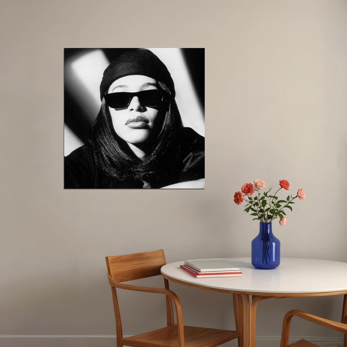 Aaliyah Poster R&b Music Wall Art Singer-songwriter Print - xonomax