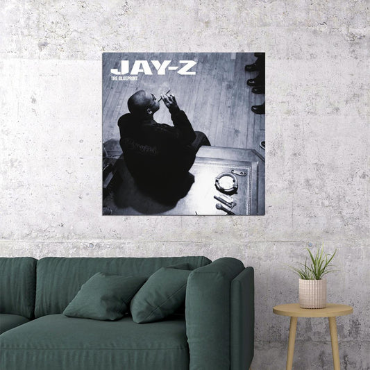 Jay-z The Blueprint Album Cover Art Music Poster Rap Wall Print - xonomax