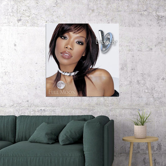 Brandy Full Moon Album Cover Art R&b Music Poster Singer Music Print - xonomax
