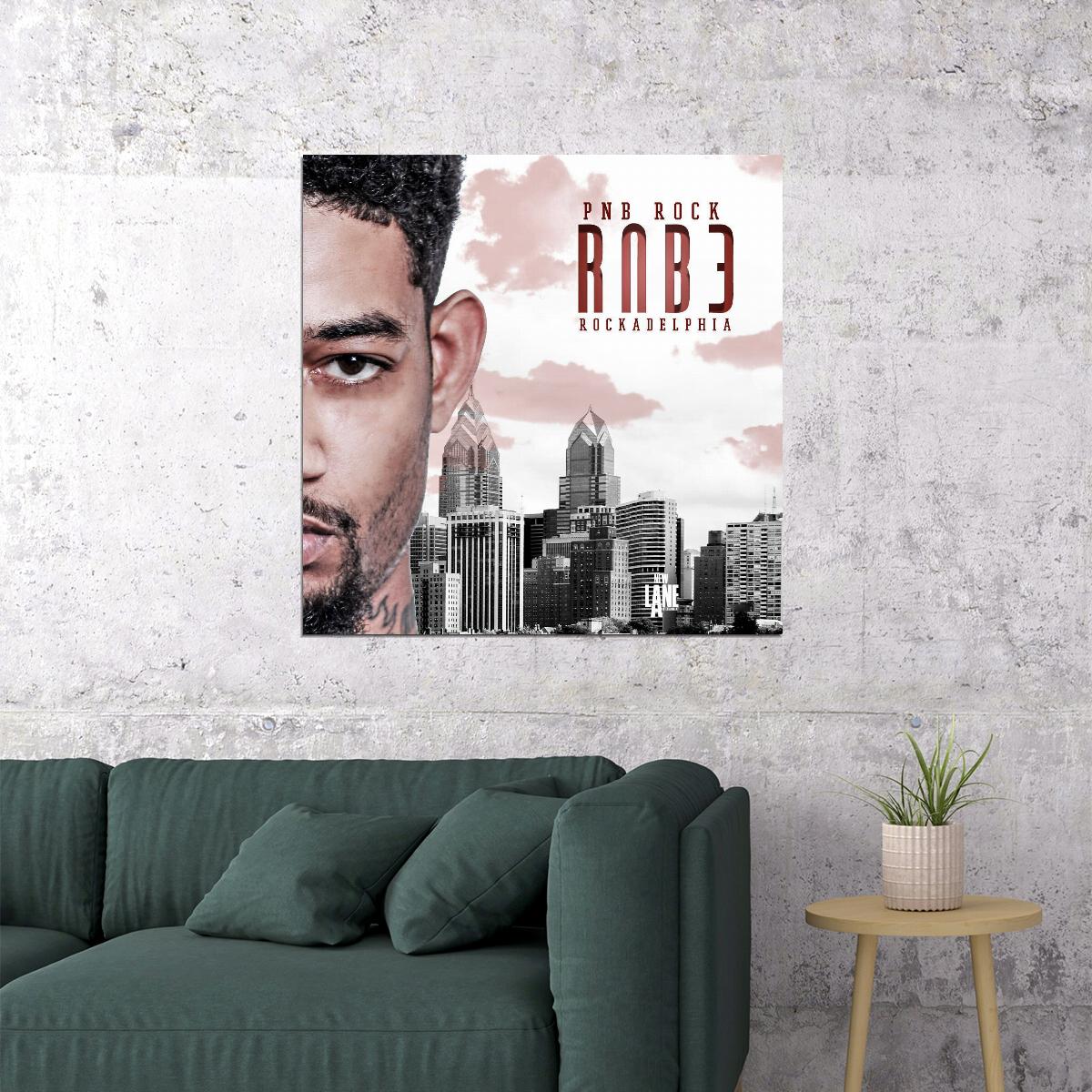 Pnb Rock Rnb3 Album Cover Art Rap Music Poster Wall Print