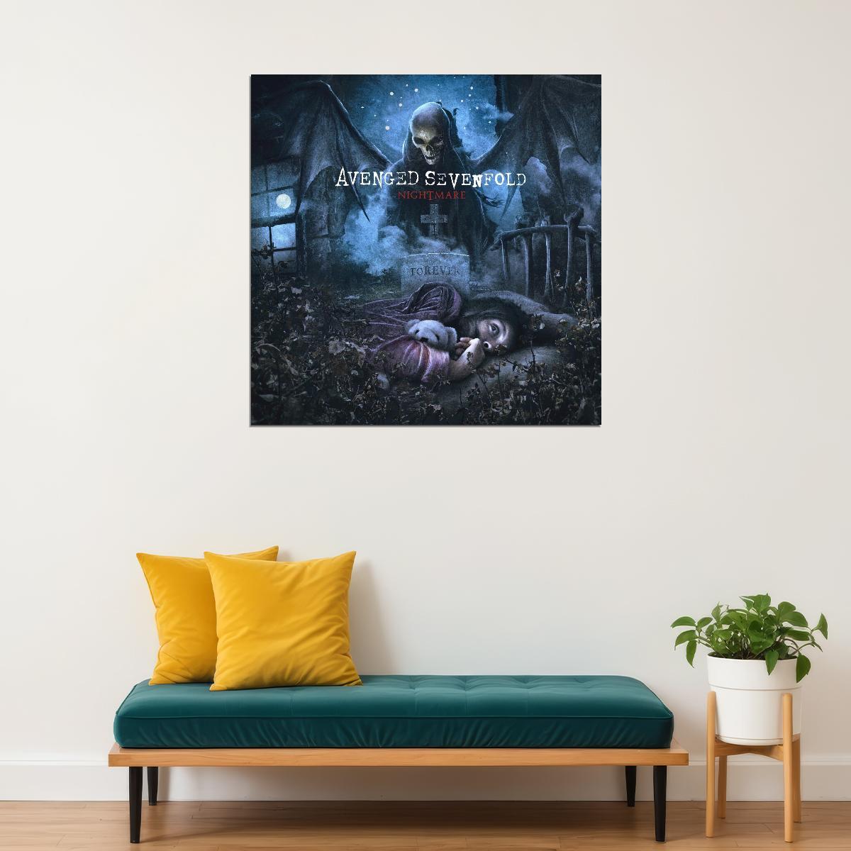 Avenged Sevenfold Poster Heavy Metal Music Wall Art Band Print