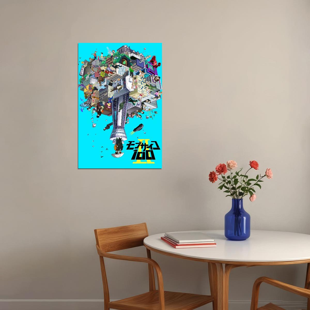 Mob Psycho 100 Anime Poster Japanese Manga Art Wall Print - xonomax