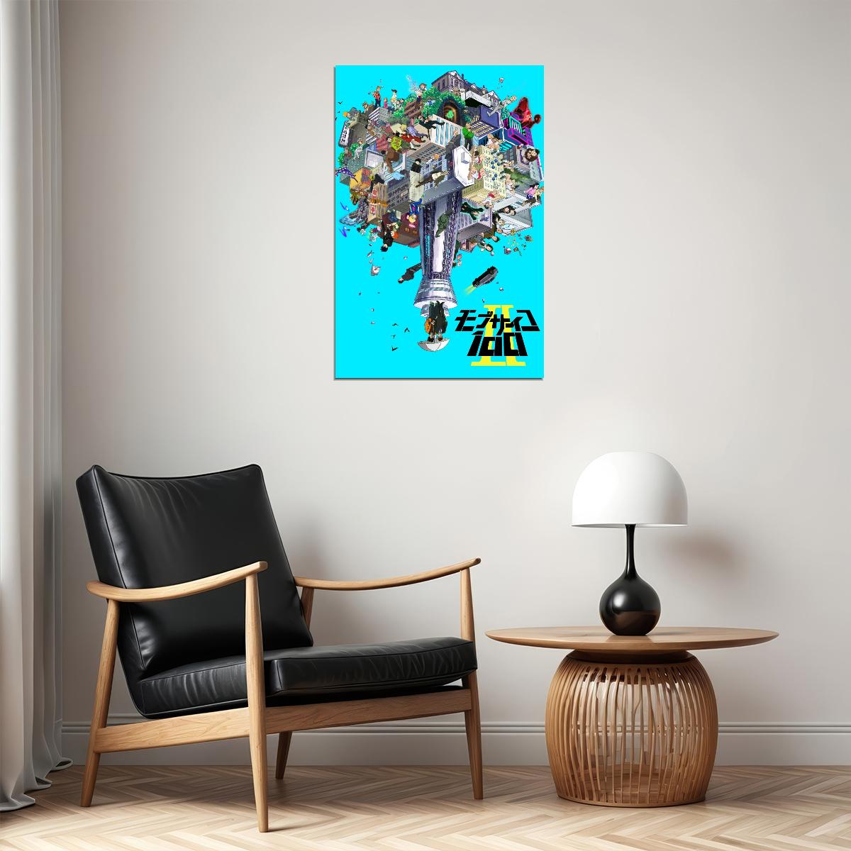 Mob Psycho 100 Anime Poster Japanese Manga Art Wall Print - xonomax