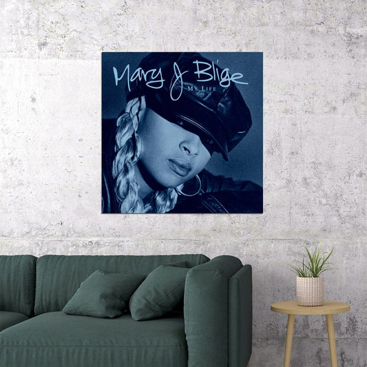 Mary J. Blige My Life Album Cover Art Music Poster R&b Wall Print - xonomax