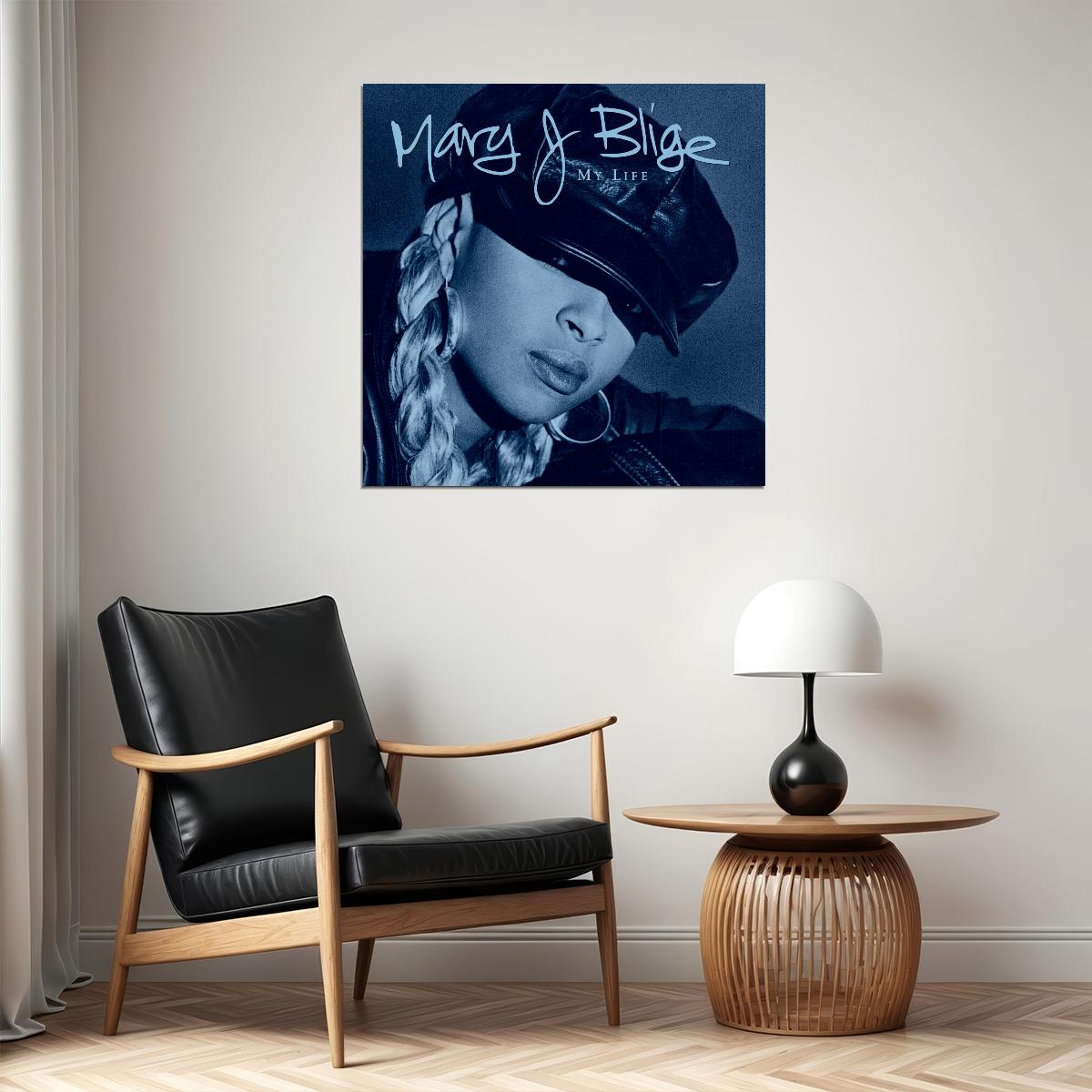 Mary J. Blige My Life Album Cover Art Music Poster R&b Wall Print