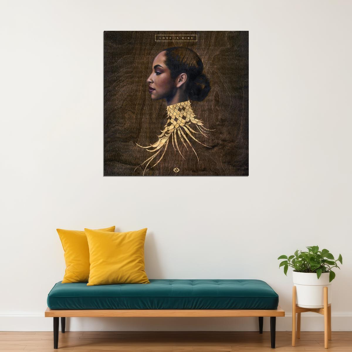 Sade Love Is King Album Cover Art Music Poster Iconic Singer Wall Print