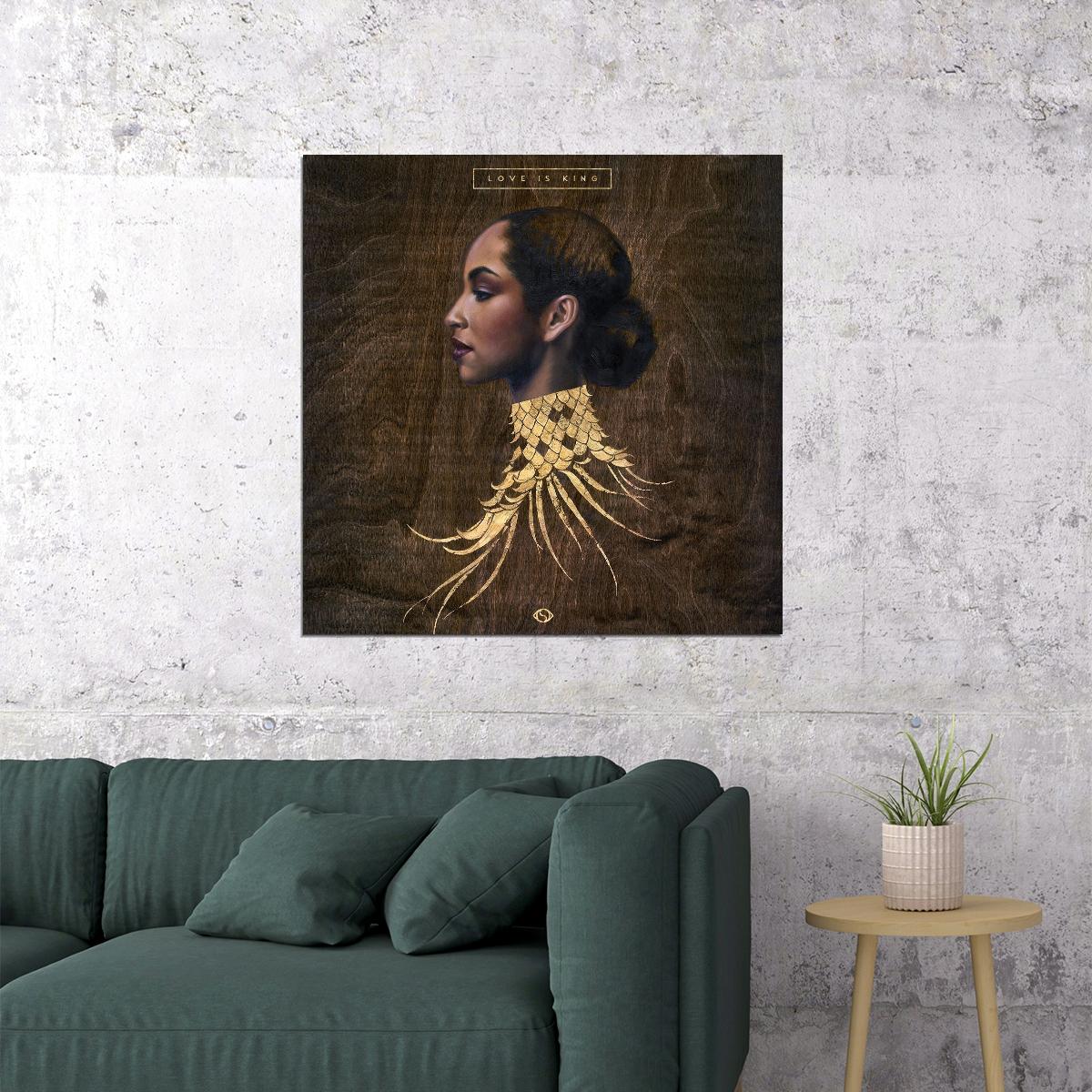 Sade Love Is King Album Cover Art Music Poster Iconic Singer Wall Print